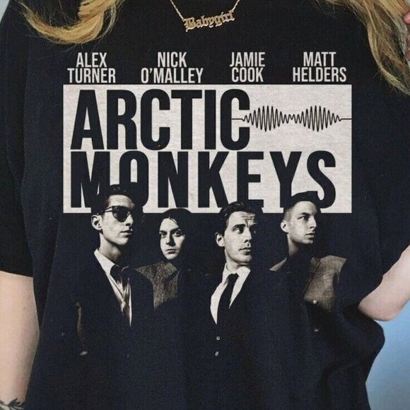 Arctic Monkeys Rock Band Album Music Graphic Fan Concert Tour Tee T-Shirt 81 - Picture 2 of 5